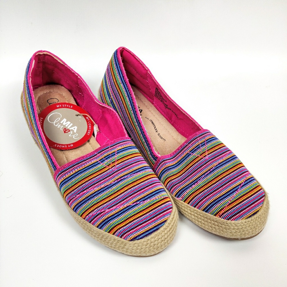 Mia Amore Pink Stripe Franchesca Sneaker